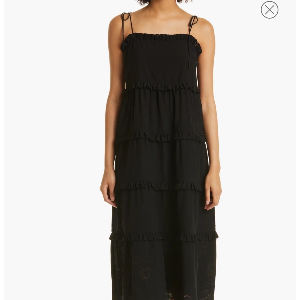 Ted Baker London - Hansi Magnolia Burnout Tiered Midi Dress - Size 6 (16/18 US)